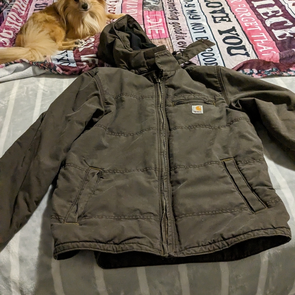 Carhartt large tall fleece lined jacket